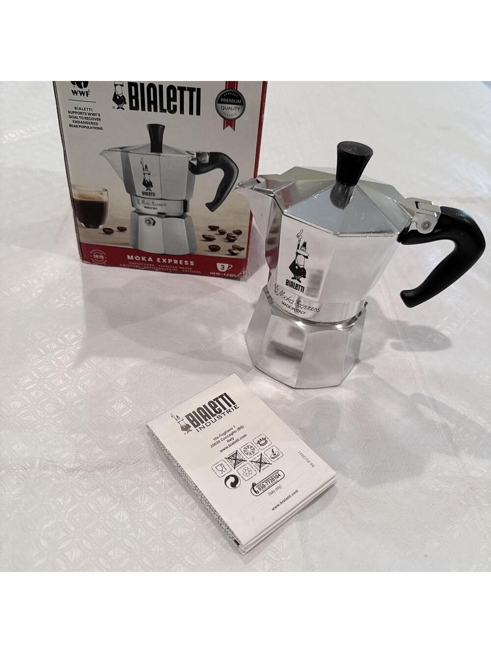 Bialetti Moka Express 3-Cup Stovetop Espresso Maker